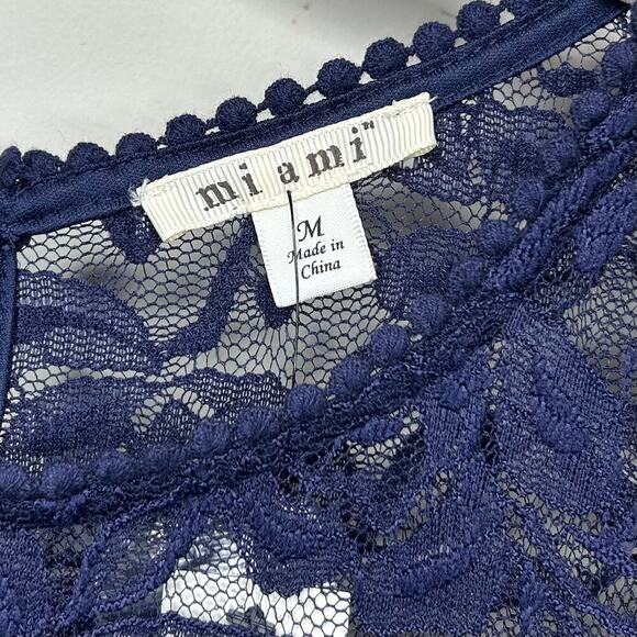 NWT Miami Blue Dress Size M Lace - Picture 4 of 9